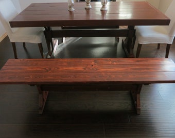 Farm Style Dining Room / Kitchen Bench
