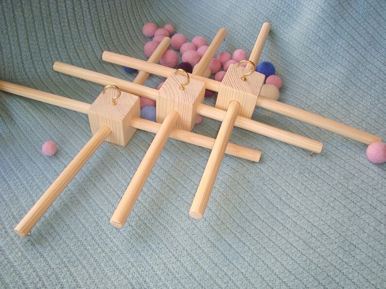3 DIY Wood mobile hangers. Unfinished wood mobile base. DIY Etsy