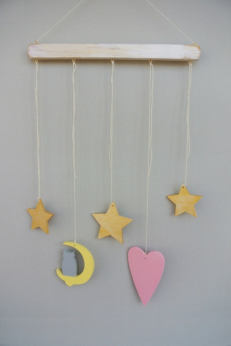 Nursery mobile. Kids room wall hanging Etsy