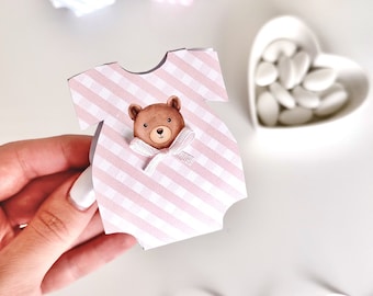 DIY printable confetti box birth-baptism-gender reveal sewing pattern tutorial (PDF file, STUDIO file). Instant download