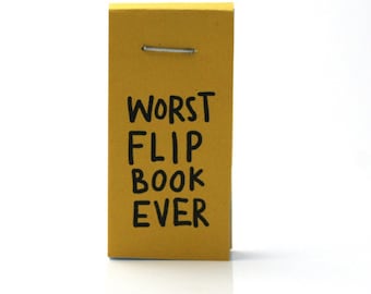 sloth flip book, funny flip book, funny sloths, worst flipbook ever, funny gift, funny stocking stuffer, paper art, book, comics