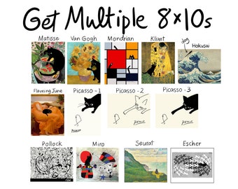 cats in famous paintings - order multiple