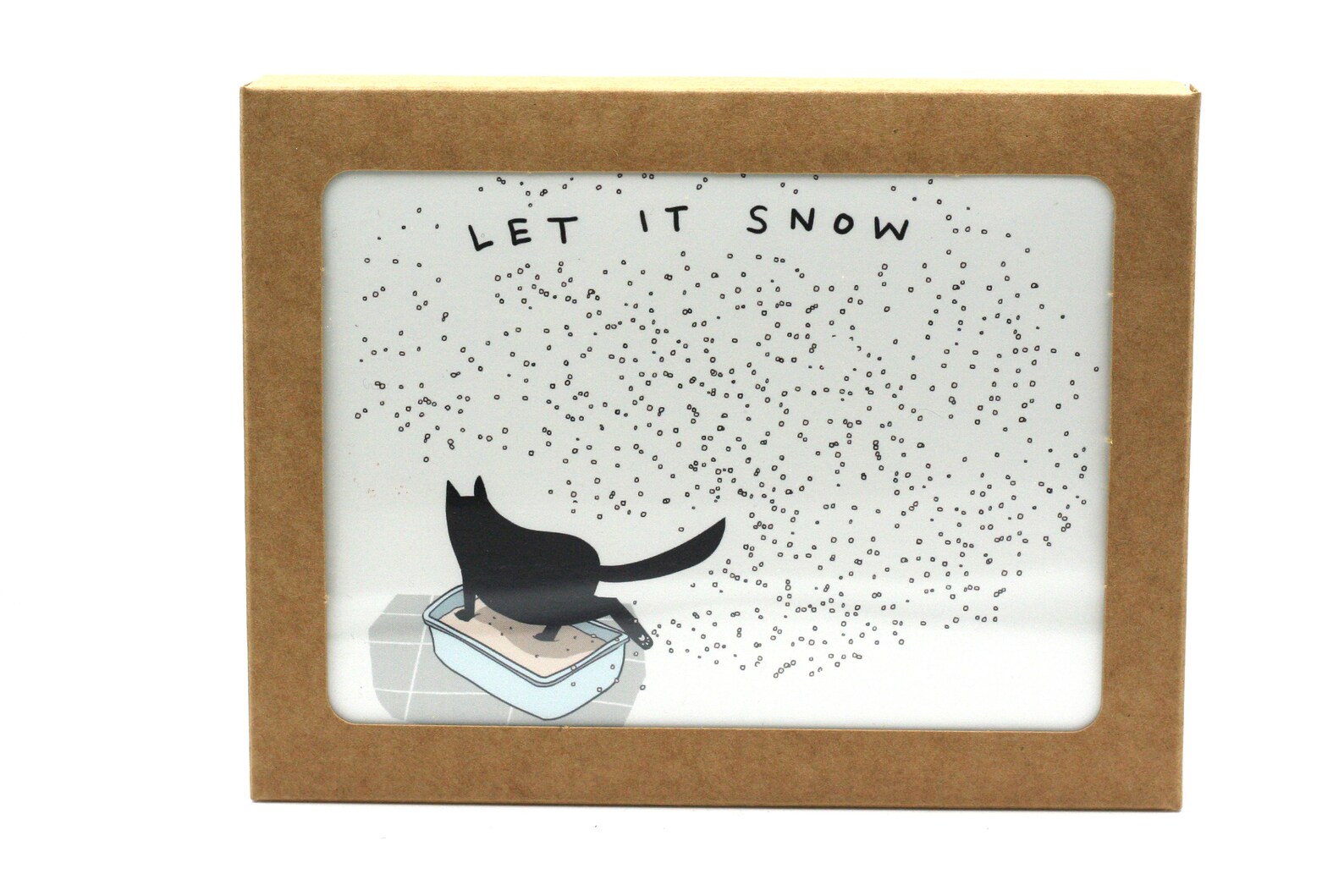 Funny Black Cat Christmas Card, Kitty Litter Holiday Card - Etsy