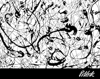 jackson pollock with cats, famous paintings tampered with, abstract art