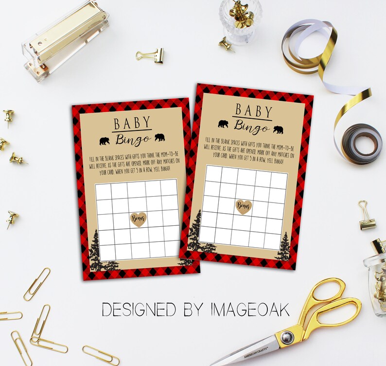 Buffalo Plaid Woodland Instant Printable Digital Download Winter Christmas Activities /& Games Lumberjack Baby Shower Game Bundle Pack
