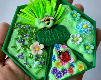 Pick Palette Skin Picking Fidget Toy Bundle - Garden Texture Floral to Pick, Dig and Peel - ADHD Anxiety Relief Kit Desk Toy Dermatillomania