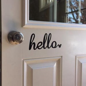 Mickey Mouse Door Hello Decal / Disney Decal