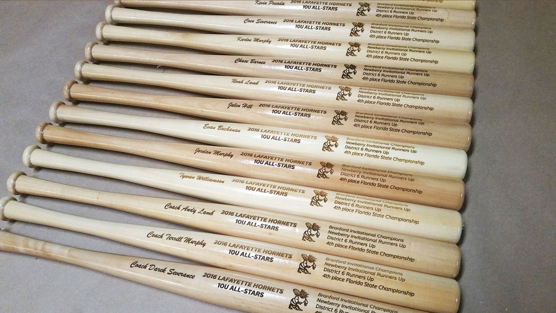 Personalized Engraved Mini Baseball Bat. Small Baseball Bat Etsy
