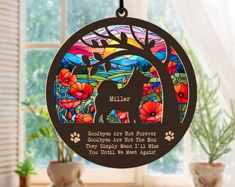 Loss of Pet Sympathy Gift, Dog Memorial Suncatcher, Memorial Gift Loss of Dog, Dog Sympathy Gift, Dog Suncatcher Window, Pet Sympathy Gift