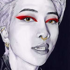 RM / Kim Namjoon / BTS / Bangtan / Portrait / Print / fanart