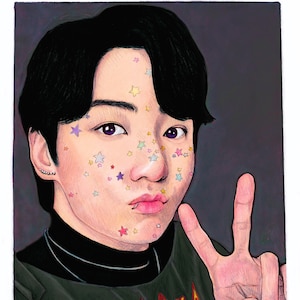 JK / Jeon Jungkook / BTS / Bangtan / Print / Portrait / fanart