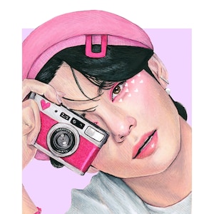 Kim Taehyung / V / BTS / Bangtan / Vante / TaTa / Print / Portrait / fanart