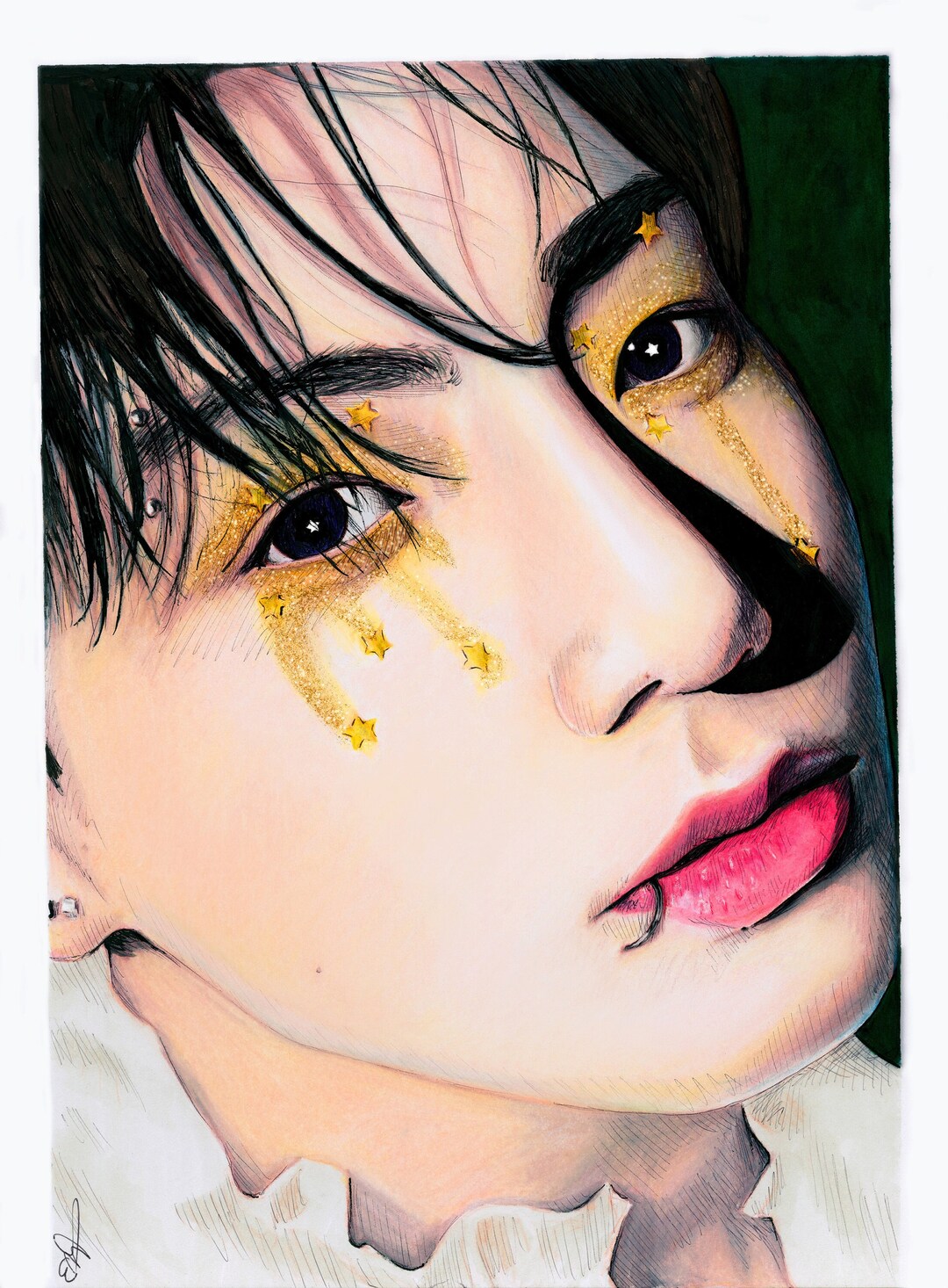 Jeon Jungkook / JK / BTS / Baby Star Candy / Portrait Print - Etsy