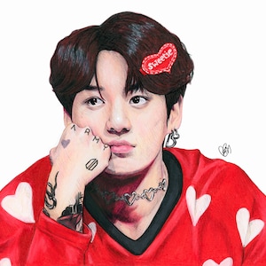 Jeon Jungkook / JK / BTS / Bangtan / Kookie / Print / Portrait / fanart