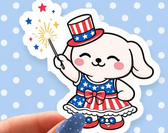 Sparkler Winnie Vinyl Decal Sticker — Waterproof Die Cut