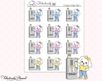 Change Fridge Filter Winnie Planner Stickers