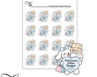 Professional Online Shopper Winnie Planner Sticker Sheet | Functional Stickers
