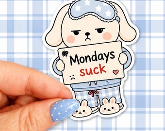 Monday's Suck Winnie – Waterproof Die Cut Decal