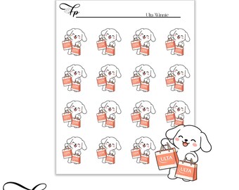 Ulta Winnie Planner Sticker Sheet | Functional Stickers | Beauty Lover Gift
