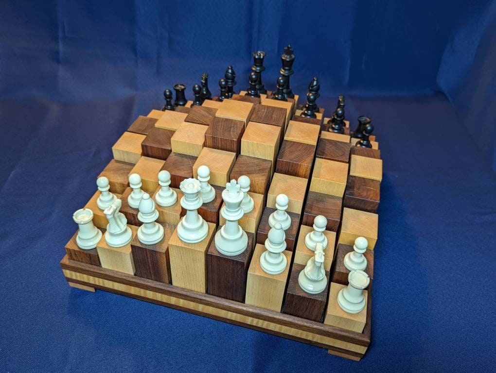 Play Chess at the Next Level With the Adjustable 3D Chess Board Confuse  Your Opponent Change the Home Décor Display the Queen's Gambit 