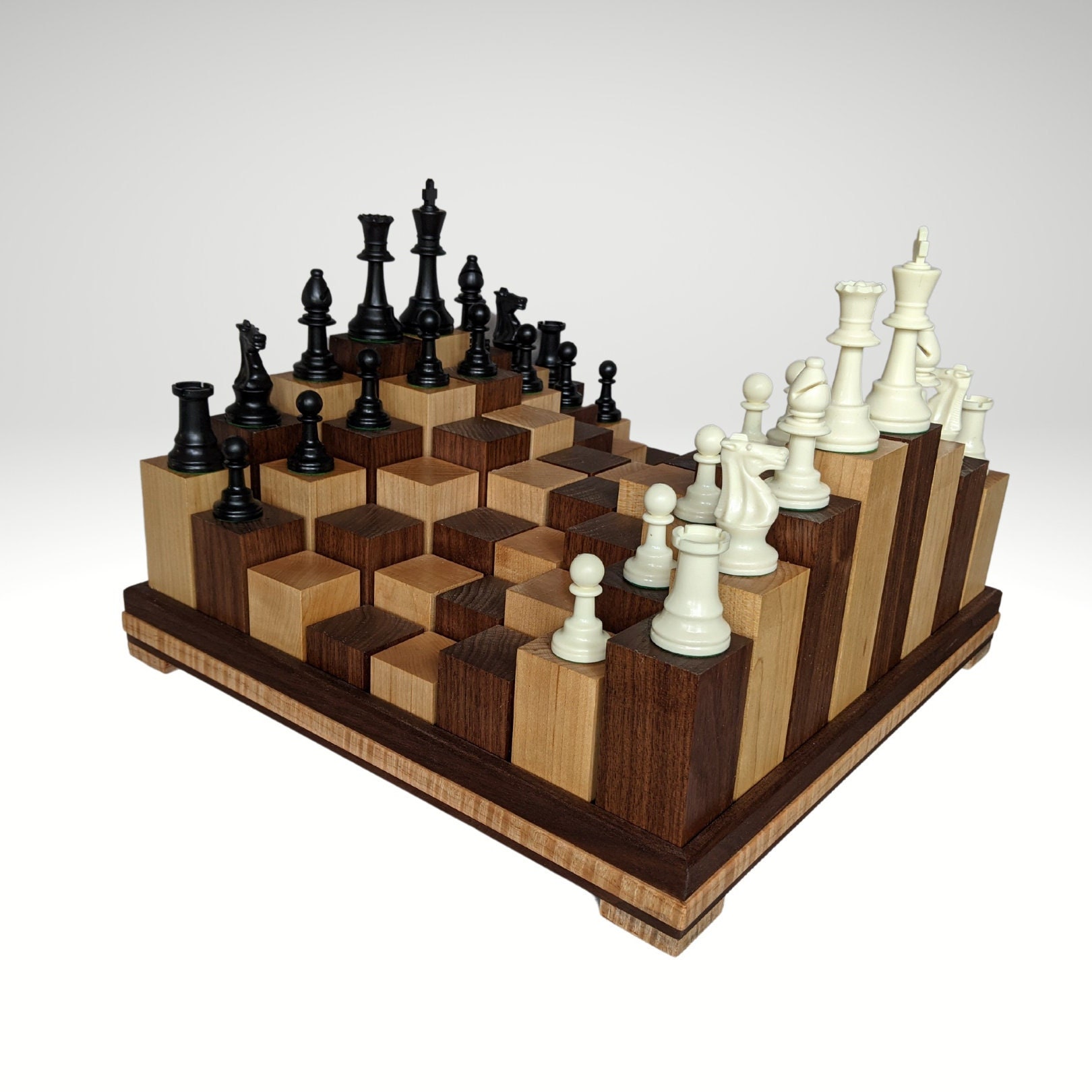 Play Chess at the Next Level With the Adjustable 3D Chess Board