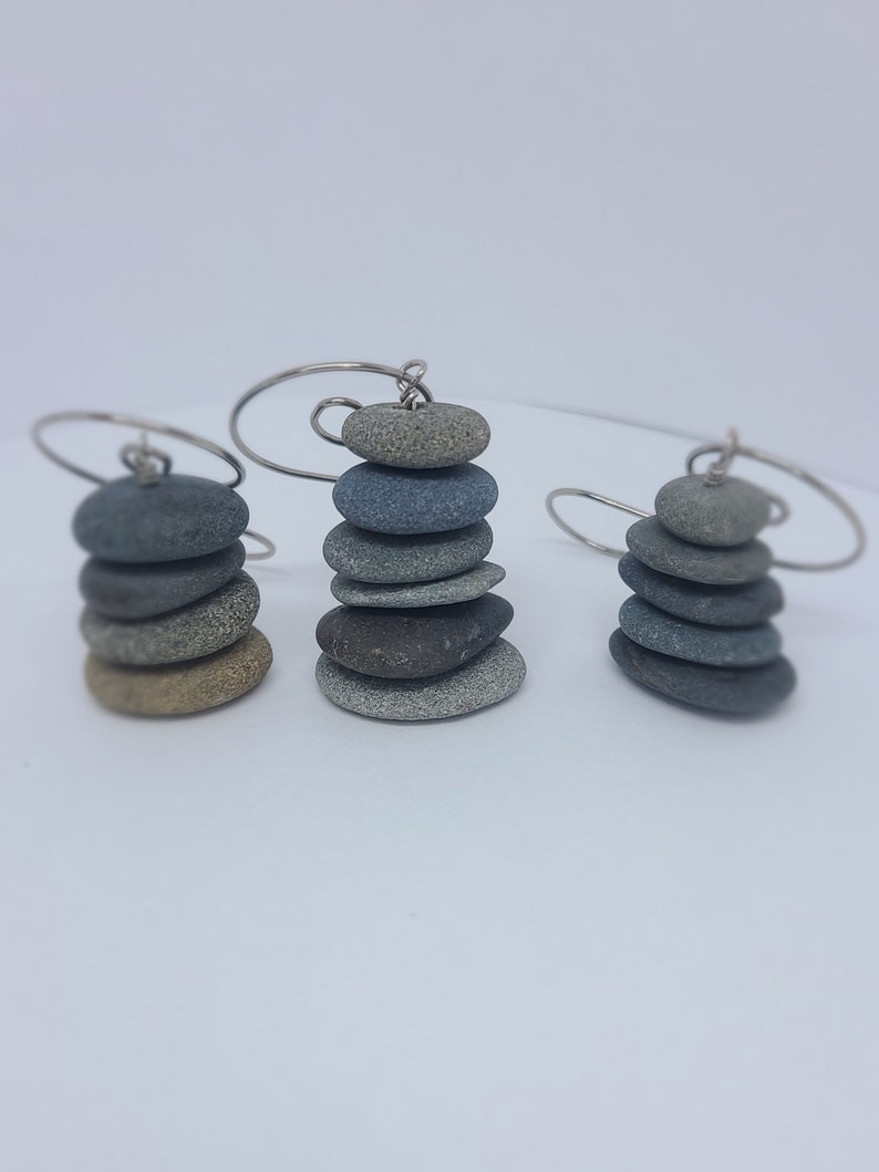 Cairn stack Christmas ornament, cairn stack ornament, beach ornaments, cairn Christmas tree,cairn stone stack, Christmas tree,Christmas gift image 5