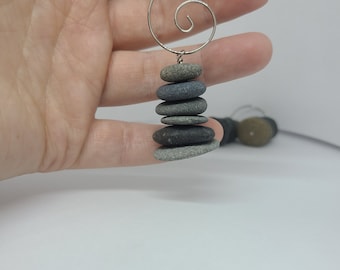 Cairn stack Christmas ornament, cairn stack ornament, beach ornaments, cairn Christmas tree,cairn stone stack, Christmas tree,Christmas gift