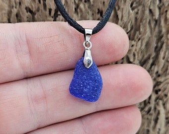 Cobalt blue pendant,dark blue gift, mothers day gift,beach glass jewelry, beach jewelry, sea glass jewelry, beach glass jewelry