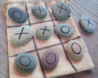 Tic tac toe,rock games, traveling games, stocking stuffer, small games, cute gift, small gift, simple gift, kids games, kids toys, fun games