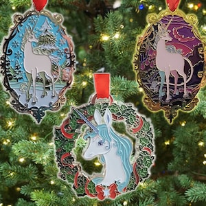 The Last Unicorn – Holiday Christmas Ornaments (Officially Licensed)