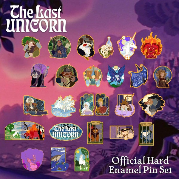 The Last Unicorn - Hard Enamel Pins Collection (officieel gelicentieerd)