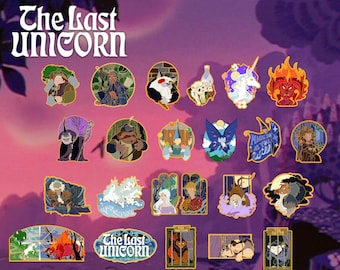 The Last Unicorn – Hard Enamel Pins Collection (Officially Licensed)