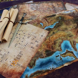 Servicio de impresión de mapas de tela para juegos de rol y juegos personalizados