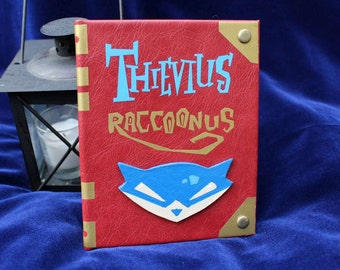 Thievius Raccoonus Sly Cooper Book Replica - Blank Book Inspired by Sly Cooper