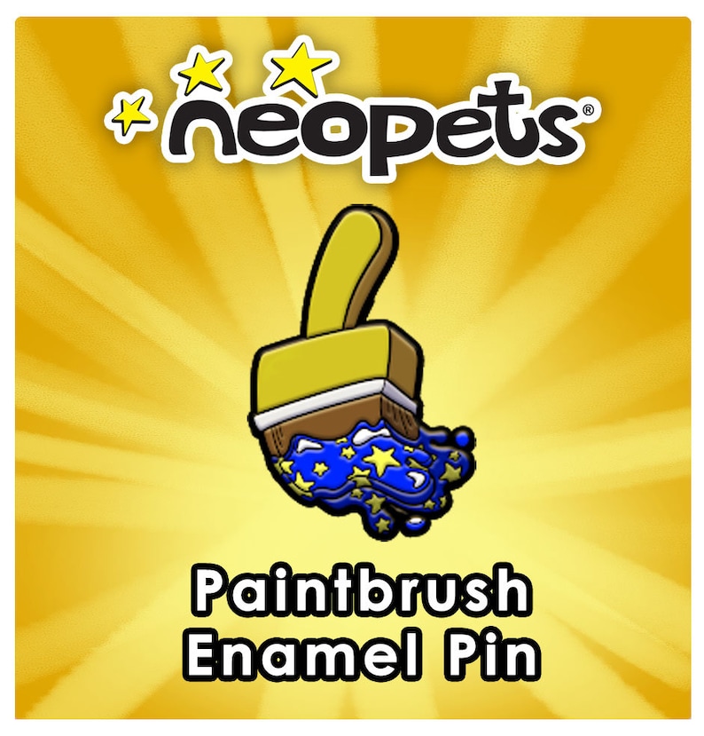 Neopets Paintbrush Enamel Pins V1 officially Licensed Etsy