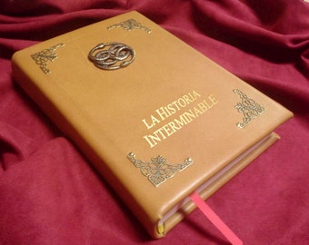 La Historia Interminable - Español Leatherbound Book Prop Replica (Inspirado por la historia interminable)