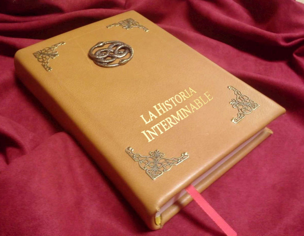La Historia Interminable Spanish Leatherbound Book Prop Replica inspired by  the Neverending Story 