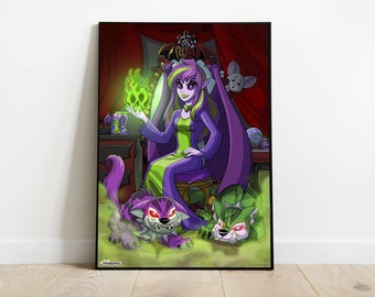 Neopets – Jhudora Dark Faerie Poster (Officially Licensed)