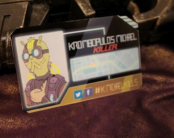 Krombopulos Michael ID Badge & Business Card - Inspired by Rick and Morty