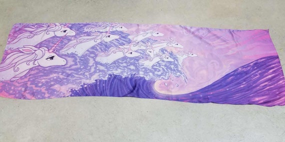 Bufanda Mujer Unicornios Plateados Glitter - Lina & Lily Suave 75x180cm
