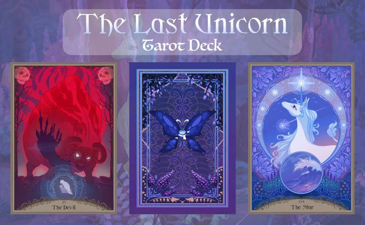 The Last Unicorn Officially Licensed Tarot Deck - Etsy Singapore
