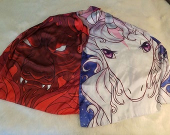 The Last Unicorn – Official Licensed Scarf (Unicorn and Red Bull)