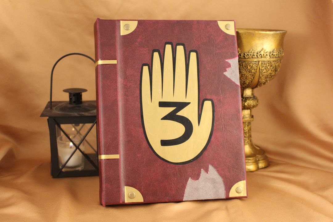Gravity Falls Journal 3 Book Replica Hand Bag Custom Book / Clutch / Purse  / Satchel inspired by Dipper Pines' Journal 