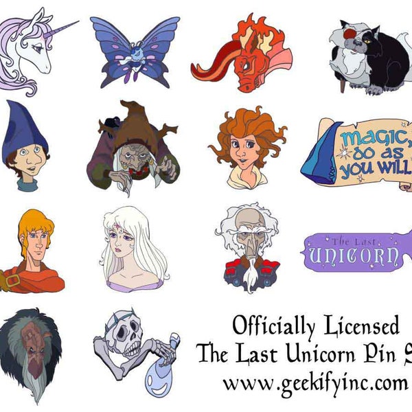 The Last Unicorn - Officially Licensed Enamel Pins
