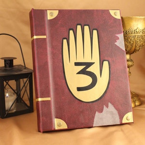 Gravity Falls Book / Kindle / iPad / Tablet Cover / Journal Book 3 Replica (Custom Cover  - Inspired by Gravity Falls)