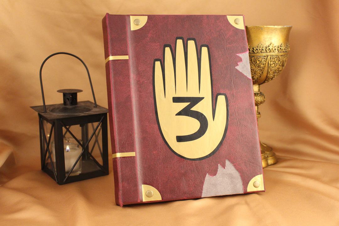 Gravity Falls Journal 3 Book Replica Hand Bag Custom Book / Clutch / Purse  / Satchel inspired by Dipper Pines' Journal 