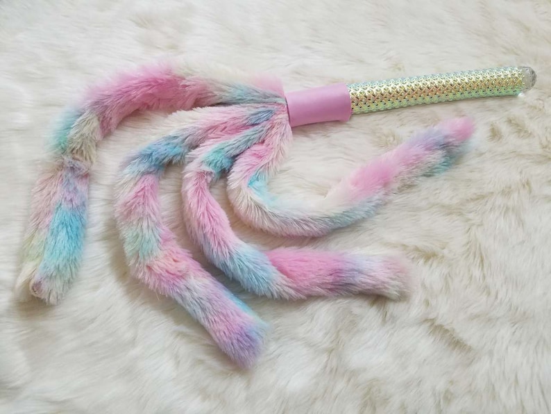 The Fluffzilla Deluxe a BDSM flogger worthy of a unicorn princess image 4