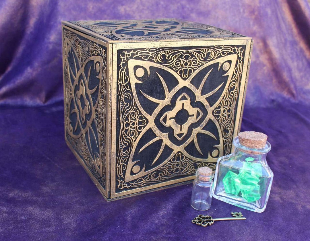 Horadric Cube Jewelry Box inspired by Diablo Treasure Chest Replica Etsy
