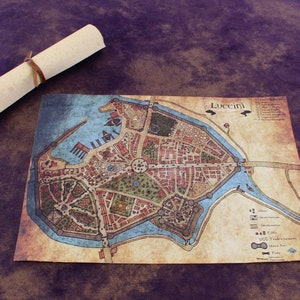 Custom RPG / Game Cloth Map Printing Service - Etsy