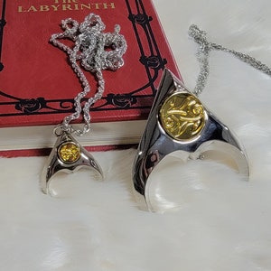 Replika av Goblin King Jareth Labyrinthänge - Halsband buret av David Bowie bild 6